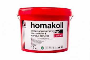 Клей Homakoll для коммерческого ПВХ-линолеума Prof Contract (12 кг)