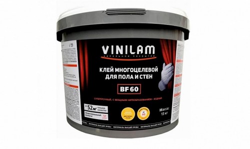 Клей водно-дисперсионный для ПВХ-плитки Vinilam BF60 (13кг)