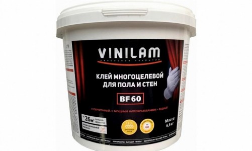 Клей водно-дисперсионный для ПВХ-плитки Vinilam BF60 (6,5кг)