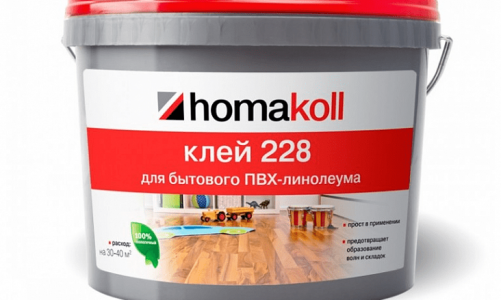 Клей Homakoll для бытового линолеума 228 (1,3 кг)