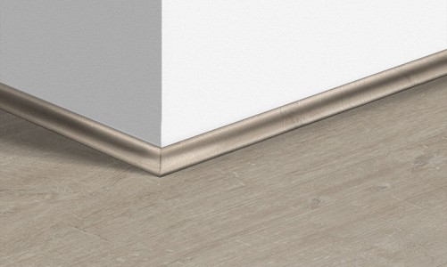 Плинтус виниловый Quick-Step Vinyl Скоция 17х17 мм Дуб хлопковый светло-серый 40105