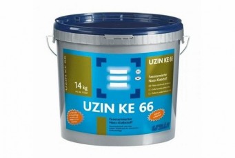 Паркетная химия Uzin Клей с армирующими волокнами Uzin KE 66 (14кг)