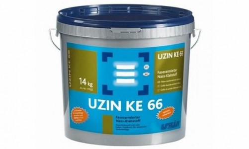 Паркетная химия Uzin Клей с армирующими волокнами Uzin KE 66 (14кг)