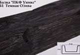 Балка декоративная Уникс Б1 Темная олива (2 м) из полиуретана