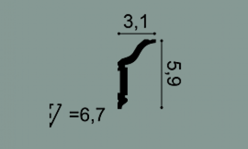 Карниз из дюрополимера Orac® Decor CX141