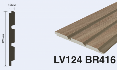 Панель декоративная HIWOOD LV124 BR416