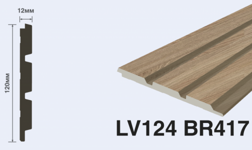 Панель декоративная HIWOOD LV124 BR417