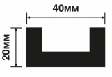 Профиль HIWOOD LB40 BR396