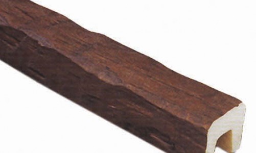 Балка декоративная Decosa «Рустик» Дуб темный (120х120х3000 мм) из полиуретана