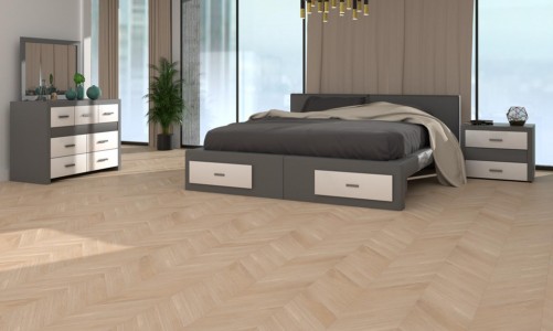 AlixFloor Инженерная доска Gran Parte Дуб Крема экстра французская елка 460×110×15