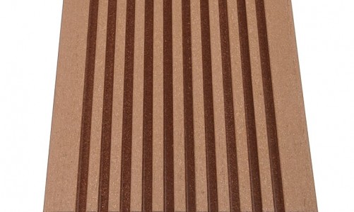 Полнотелая террасная доска из ДПК TERRADECK MASSIVE 3.0 светло-коричневый