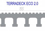 Террасная доска из ДПК полнотелая TERRADECK ECO 2.0 Серый