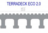 Террасная доска из ДПК полнотелая TERRADECK ECO 2.0 Терракот