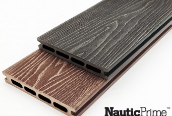 Террасная доска из ДПК NauticPrime (Middle) Esthetic Wood Коричневый