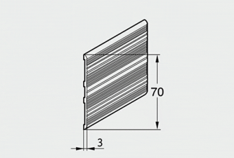 Торцевая планка Werzalit