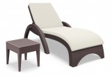 Столик плетеный Siesta Contract Miami Lounge для шезлонга GT 1009 Цвет: коричневый