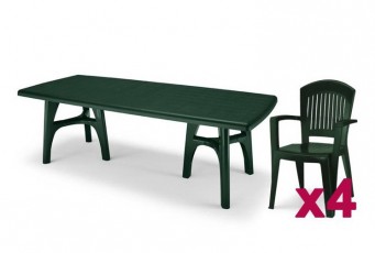 Комплект мебели Scab Giardino President Tris Super Elegant Monobloc Цвет: зелёный