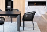 Обеденная группа 4SIS Венето 4-местная со стульями Марсель Цвет: серый гранит, темно-серый