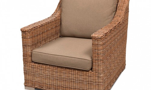 Кресло плетеное Roxina Цвет: коричневый, печочный