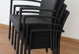 Плетеный стул Joygarden Milano черный