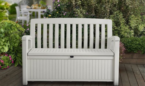 Скамья-сундук Keter Patio Bench белый