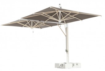 Зонт двухкупольный для кафе Milano Poker 3570MDO