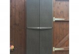 Уличный шкаф Keter Rattan Style Tall серый