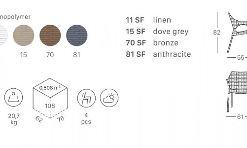 Кресло Scab Design Olimpia Trend Цвет: серый