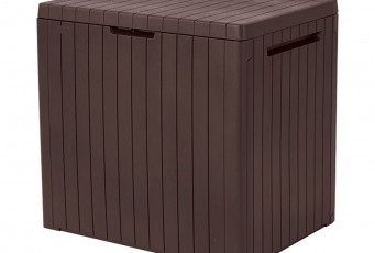 Ящик для хранения с крышкой Keter City 113 л коричневый