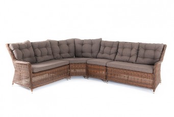 Угловой диван 4SIS Бергамо Цвет: коричневый