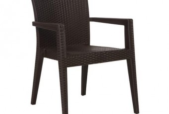 Пластиковый стул Montana темно-коричневый