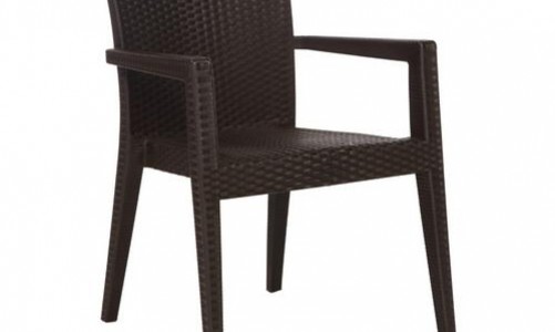 Пластиковый стул Montana темно-коричневый