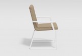 Обеденная зона Gardenini Voglie White 180 Бежевый со стульями Voglie Armrest