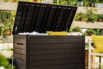 Пластиковый садовый ящик Keter Ontario Box коричневый
