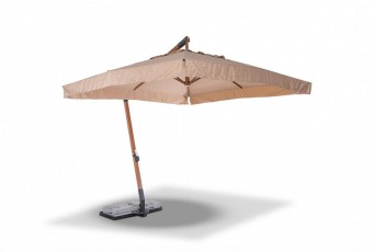 Зонт на деревянной опоре 4SIS Ливорно алюминиевый
