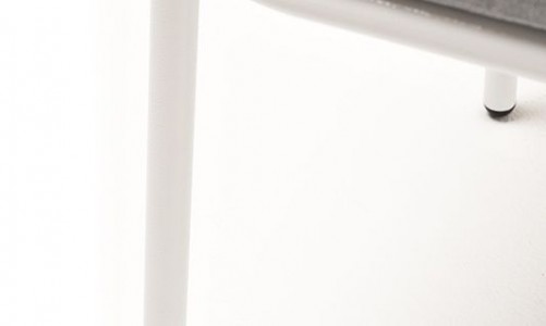 Стул 4SIS Лион из роупа Цвет: светло-серый шагрень, оранжевый меланж, светло-серый