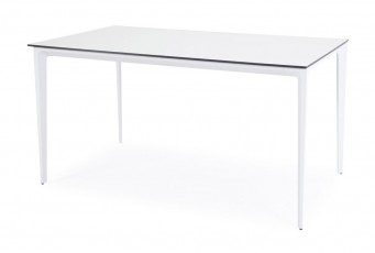 Обеденный стол из HPL 4SIS из HPL 140х80 Цвет: молочный, белый