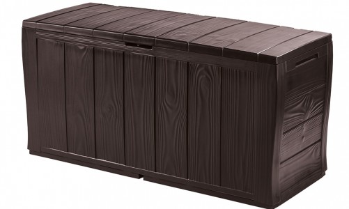 Ящик для хранения с крышкой Keter Sherwood коричневый