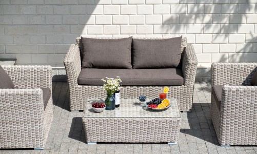 Комплект садовой мебели 4SIS Капучино Сингл Цвет: бежевый