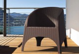 Кресло плетеное Siesta Contract Aruba с подушкой Цвет: коричневый