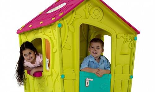 Детский домик Keter Magic Play House Цвет: салатовый / розовый