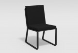 Обеденная зона Gardenini Malia Carbon 200 Черный со стульями Voglie