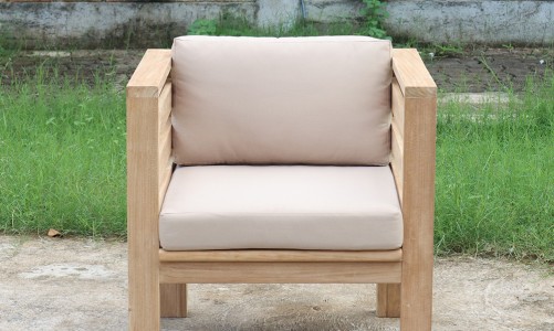 Кресло из тика Lite Oviglio с подушками