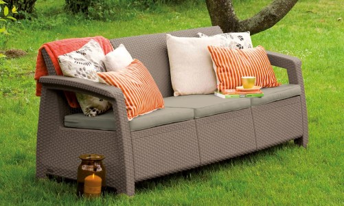 Диван Keter Corfu love seat max капучино