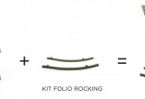 Комплект полозьев для кресла-качалки Nardi Kit Folio Rocking Цвет: агава