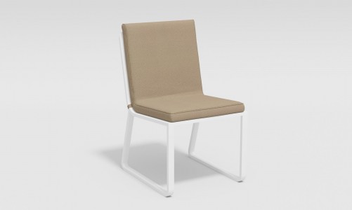 Обеденная зона Gardenini Voglie White 180 Бежевый со стульями Voglie