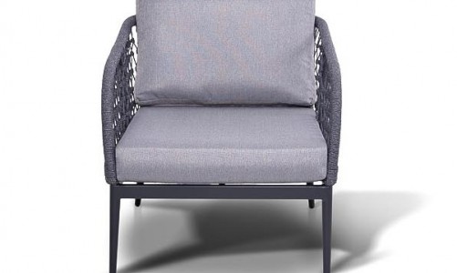 Кресло 4SIS Канны из роупа Цвет: темно-серый