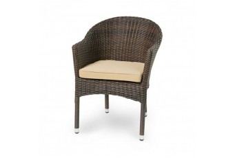 Кресло плетеное Joygarden Warsaw Цвет: темно-коричневый