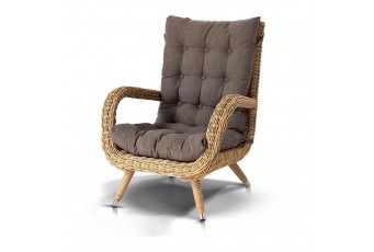 Кресло 4SIS Толедо с подушками Цвет: соломенный
