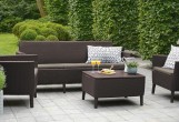 Лаунж зона Keter Salemo 3 seater set коричневый